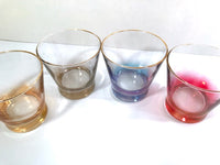 Load image into Gallery viewer, Mid-Century Rainbow Cocktail Glasses (Set of 4)
