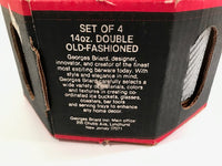 Load image into Gallery viewer, Georges Briard Signed Mid-Century Gold and White Ice Double Old Fashion Glasses (Set of 4)
