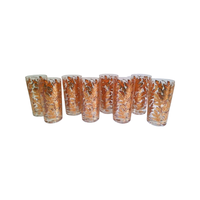 Load image into Gallery viewer, Culver Signed Mid-Century 22-Karat Gold Foliage Glasses (Set of 8)
