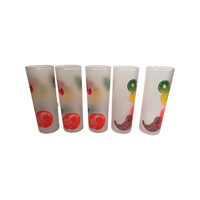Load image into Gallery viewer, Federal Glass Mid-Century Orange Iced Tea Collins Glasses (Set of 5)
