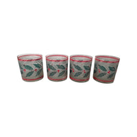 Load image into Gallery viewer, Culver Mid-Century Frosted Holly and Berry Glasses (Set of 4)
