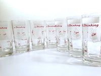 Load image into Gallery viewer, Mid-Century Personalized Vintage &quot;Is Drinking&quot; Glasses (Set of 7)
