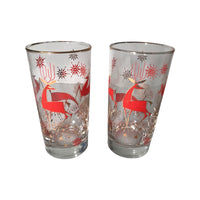 Load image into Gallery viewer, Libbey Mid-Century Reindeer Highball Glasses (Set of 2)
