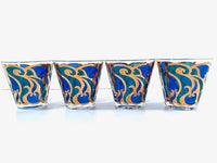 Load image into Gallery viewer, Georges Briard Signed Mid-Century Art Nouveau Old Fashion Glasses (Set of 4)

