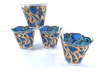 Load image into Gallery viewer, Georges Briard Signed Mid-Century Art Nouveau Old Fashion Glasses (Set of 4)
