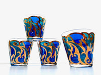 Load image into Gallery viewer, Georges Briard Signed Mid-Century Art Nouveau Old Fashion Glasses (Set of 4)
