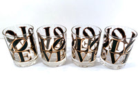 Load image into Gallery viewer, Cera Signed LOVE Double Old Fashion Glasses (Set of 4)
