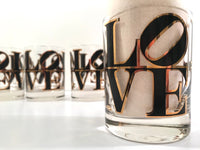 Load image into Gallery viewer, Cera Signed LOVE Double Old Fashion Glasses (Set of 4)
