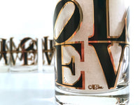 Load image into Gallery viewer, Cera Signed LOVE Double Old Fashion Glasses (Set of 4)
