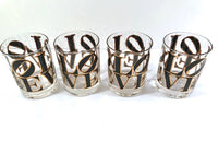 Load image into Gallery viewer, Cera Signed LOVE Double Old Fashion Glasses (Set of 4)
