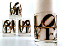 Load image into Gallery viewer, Cera Signed LOVE Double Old Fashion Glasses (Set of 4)
