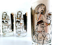 Load image into Gallery viewer, Mid-Century Humorous RX Prescription Bar Set (Set of 6)
