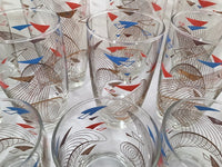 Load image into Gallery viewer, Anchor Hocking Mid-Century Futuristic 31 -Piece Retro Mod Bar Set (Set of 31)
