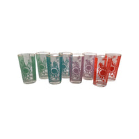 Load image into Gallery viewer, Bartlett Collins Mid-Century Four Seasons Glasses (Set of 8)
