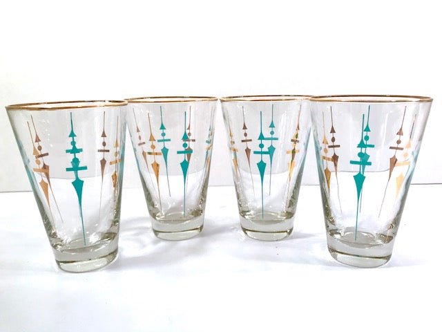 Libbey Mid-Century Staccato Glasses (Set of 4)