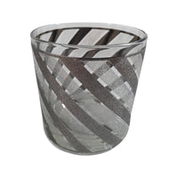 Load image into Gallery viewer, Culver Mid-Century Silver and Frosted Swirl Glasses (Set of 6)
