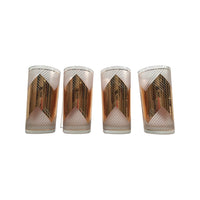 Load image into Gallery viewer, Culver Signed Mid-Century Chevron Highball Glasses (Set of 4)
