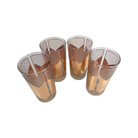 Load image into Gallery viewer, Culver Signed Mid-Century Chevron Highball Glasses (Set of 4)
