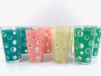 Load image into Gallery viewer, Fred Press - Mid-Century Rainbow Circle Bar Set (8 Glasses and Carrier)
