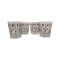 Load image into Gallery viewer, Fred Press Signed Mid-Century White Atomic Star Glasses (Set of 4)
