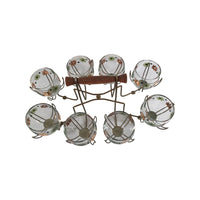 Load image into Gallery viewer, Anchor Hocking Mid-Century Field of Daisies Roly Poly 9 Piece Set
