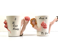 Load image into Gallery viewer, Shafford Mid-Century Party Girls 1-For-The-Money.. Mugs (Set of 4)
