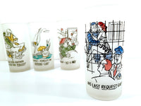 Load image into Gallery viewer, Federal Glass Frosted Risqué and Humorous Glasses (Set of 4)
