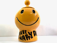 Load image into Gallery viewer, McCoy Have A Happy Day Smiley Face Cookie Jar
