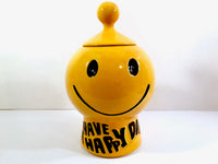Load image into Gallery viewer, McCoy Have A Happy Day Smiley Face Cookie Jar
