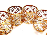 Load image into Gallery viewer, Imperial Glass Mid-Century Sortijas De Oro Double Old Fashion Glasses (Set of 6)
