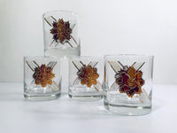 Load image into Gallery viewer, Fred Press Signed Mid-Century Gold and White Regal Glasses (Set of 4)
