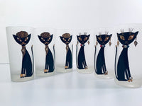 Load image into Gallery viewer, Maida Armour Siamese Hipster Cat Highball Glasses (Set of 6)

