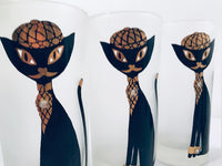 Load image into Gallery viewer, Maida Armour Siamese Hipster Cat Highball Glasses (Set of 6)
