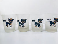 Load image into Gallery viewer, Maida Amour Hipster Siamese Kitten Double Old Fashion Glasses (Set of 4)
