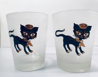 Load image into Gallery viewer, Maida Amour Hipster Siamese Male Kitten Double Old Fashion Glasses (Set of 4)
