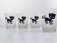 Load image into Gallery viewer, Maida Amour Hipster Siamese Male Kitten Double Old Fashion Glasses (Set of 4)
