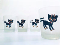 Load image into Gallery viewer, Maida Amour Hipster Siamese Female Kitten Double Old Fashion Glasses (Set of 4)
