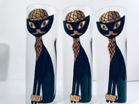 Load image into Gallery viewer, Maida Amour Hipster Siamese Cat Tall Collins Glasses (Set of 6)
