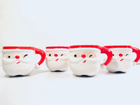 Load image into Gallery viewer, Napco Winking Santa Mug Set (Set of 4)
