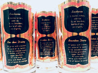 Load image into Gallery viewer, Fred Press Signed Mid-Century Bourbon Cocktail Highball Glasses (Set of 6)
