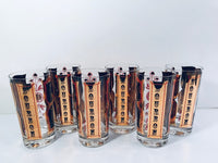 Load image into Gallery viewer, Fred Press Signed Mid-Century Bourbon Cocktail Highball Glasses (Set of 6)
