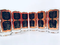 Load image into Gallery viewer, Fred Press Signed Mid-Century Bourbon Cocktail Highball Glasses (Set of 6)
