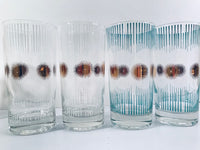 Load image into Gallery viewer, Fred Press Signed Mid-Century Atomic Sunburst Highball 17-Piece Set
