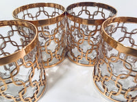 Load image into Gallery viewer, Imperial Glass Mid-Century Golden Chains Old Fashion Glasses (Set of 4)

