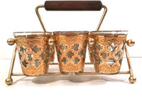 Load image into Gallery viewer, Culver Mid-Century Valencia Shot Glasses with Atomic Carrier (Set of 6)
