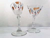 Load image into Gallery viewer, Gay Fad Mid-Century Tipsy Slanted Martini Glasses (Set of 2)
