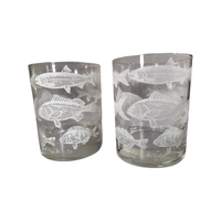Load image into Gallery viewer, Georges Briard Signed Mid-Century Marine Life Double Old Fashion Glasses (Set of 2)
