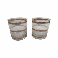 Load image into Gallery viewer, Culver Mid-Century 22-Karat Gold Icicle Old Fashion Glasses (Set of 2)
