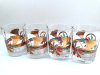 Load image into Gallery viewer, Culver Mid-Century Yule Horn Double Old Fashion Glasses (Set of 4)
