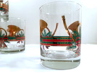 Load image into Gallery viewer, Culver Mid-Century Yule Horn Double Old Fashion Glasses (Set of 4)

